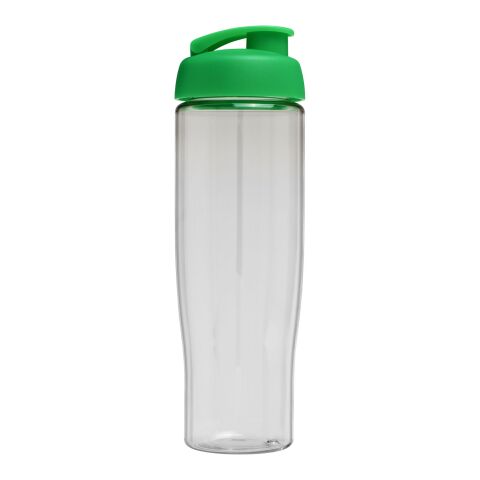 H2O Tempo® 700 ml Sportflasche mit Klappdeckel transparent-grün | ohne Werbeanbringung | Nicht verfügbar | Nicht verfügbar