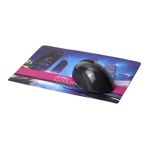 Brite-Mat® leichtes Mauspad weiss | Papierdruck | Oberseite | 240 mm x 190 mm