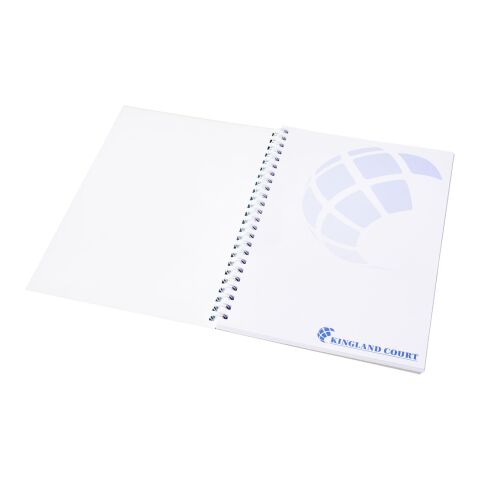 Desk-Mate® A5 Notizbuch Wire-O-Bindung Kunststoff-Umschlag weiss | 50 pages | ohne Werbeanbringung | Nicht verfügbar | Nicht verfügbar