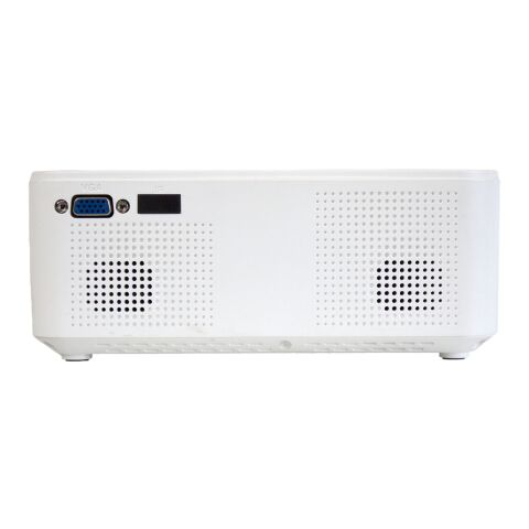 Prixton Goya P10 Projektor in Geschenkbox Standard | weiß | 1-farbiger Digitaler Aufkleber | Vorderseite | Ø 55 mm