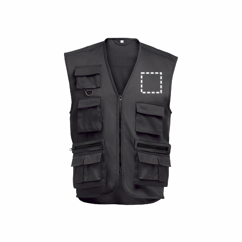 THC PIXEL 3XL. Weste mit verschiedenen Taschen Khaki | ohne Werbeanbringung | Nicht verfügbar | Nicht verfügbar | Nicht verfügbar