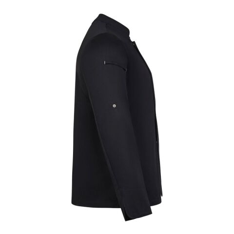 VL AGNI. Kochjacke Unisex (190 g/m²), aus Baumwolle (35 %) und recyceltem Polyester (65 %) Schwarz | ohne Werbeanbringung | Nicht verfügbar | Nicht verfügbar | Nicht verfügbar