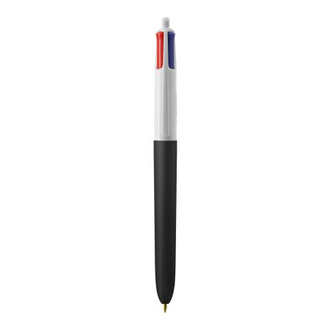 BIC® 4 Colours Soft weiss-schwarz | 1-farbiger Siebdruck | Upper Part-gegenüber vom Clip | 22.00 mm x 10.00 mm
