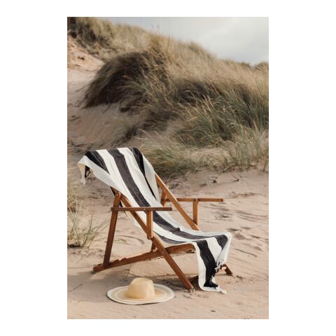 VINGA Valmer Strandtuch 450gr/m² schwarz-weiß | ohne Werbeanbringung | Nicht verfügbar | Nicht verfügbar | Nicht verfügbar