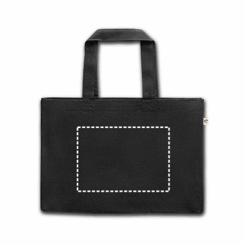 CAMDEN. Tragetasche aus Baumwolle (50%), recycelter Baumwolle (30%) und polyester (20% rPET) (280 g/m²) schwarz | ohne Werbeanbringung | Nicht verfügbar | Nicht verfügbar | Nicht verfügbar