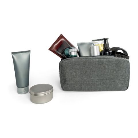 WAYNE. Kulturbeutel aus 600D HD mit einem Träger Grau | ohne Werbeanbringung | Nicht verfügbar | Nicht verfügbar | Nicht verfügbar