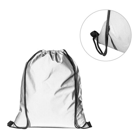 SYROS. Reflektierende Tasche aus Polyester (200 g/m²) Silber | ohne Werbeanbringung