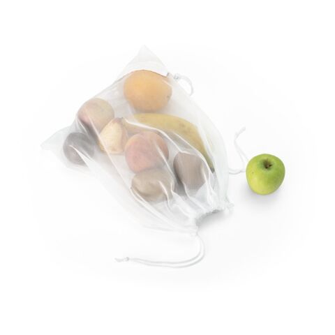 BOLZANO. Faltbare Tasche aus Mesh und 190T Polyester aus recyceltem (100% rPET) weiss | ohne Werbeanbringung | Nicht verfügbar | Nicht verfügbar | Nicht verfügbar