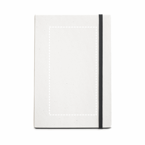 MILKY. A5-Notizblock mit Hardcover aus 100 % recyceltem Papier schwarz | ohne Werbeanbringung | Nicht verfügbar | Nicht verfügbar | Nicht verfügbar