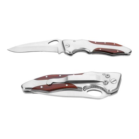 LAWRENCE. Taschenmesser aus Edelstahl und Holz Beige | ohne Werbeanbringung