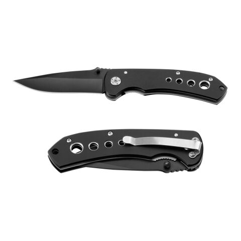 NINJA. Taschenmesser aus Edelstahl und Metall Schwarz | ohne Werbeanbringung