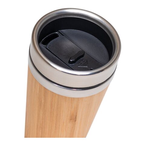 PIETRO. Reisebecher aus Bambus und Edelstahl 500 ml Beige | ohne Werbeanbringung