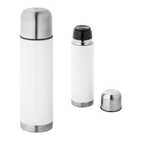 HENDERSON. Edelstahl Thermoskanne -Sublimations 500 ml Weiß | ohne Werbeanbringung