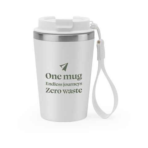 SPITZ. Reisebecher aus Edelstahl (90 % recycelt) und Außenwand aus PP mit matter Oberfläche 440 ml schwarz | ohne Werbeanbringung | Nicht verfügbar | Nicht verfügbar | Nicht verfügbar