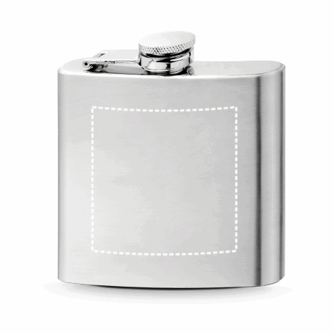 MUSE. Flachmann aus Edelstahl 180 ml Silber | ohne Werbeanbringung | Nicht verfügbar | Nicht verfügbar | Nicht verfügbar