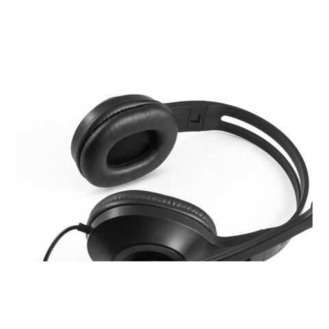 KILBY. Verstellbarer Kopfhörer mit Mikrofon aus ABS und PP Grau | ohne Werbeanbringung | Nicht verfügbar | Nicht verfügbar