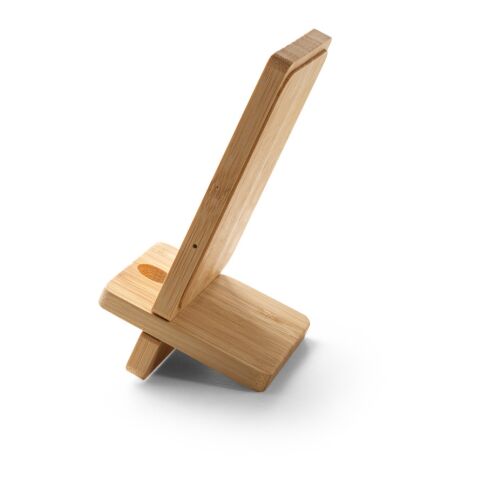 LANGE. Smartphone-Halter mit schnellem 15W wireless Ladegerät aus Bambus Natur | ohne Werbeanbringung | Nicht verfügbar | Nicht verfügbar | Nicht verfügbar