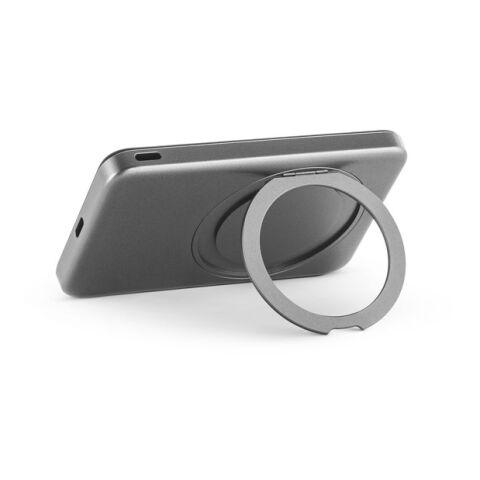 WARSHEL 5. Magnetische Powerbank mit 5'000 mAh Dunkelgrau | ohne Werbeanbringung | Nicht verfügbar | Nicht verfügbar