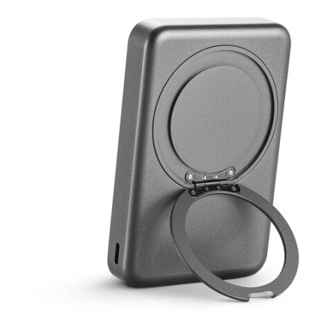 WARSHEL 10. Magnetische Powerbank Dunkelgrau | ohne Werbeanbringung | Nicht verfügbar | Nicht verfügbar