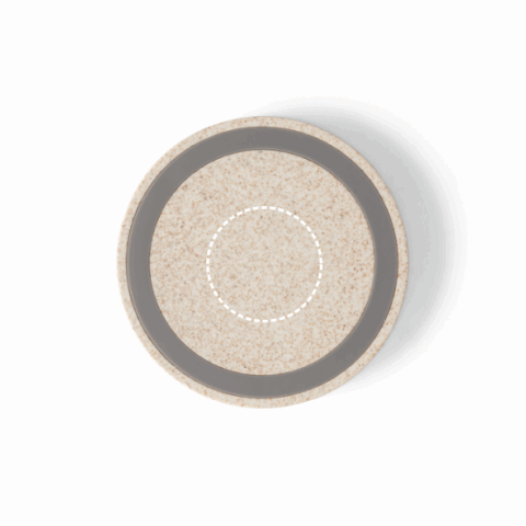 CUVIER. 15W wireless Ladegerät aus 65 % recyceltes ABS (65% rABS), 35 % Weizenstrohfasern Natur | ohne Werbeanbringung | Nicht verfügbar | Nicht verfügbar | Nicht verfügbar