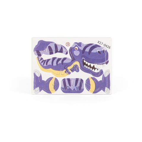 DINOSAURUS. 3D-Puzzle in Dinosaurierform aus Papier Natur | ohne Werbeanbringung | Nicht verfügbar | Nicht verfügbar | Nicht verfügbar
