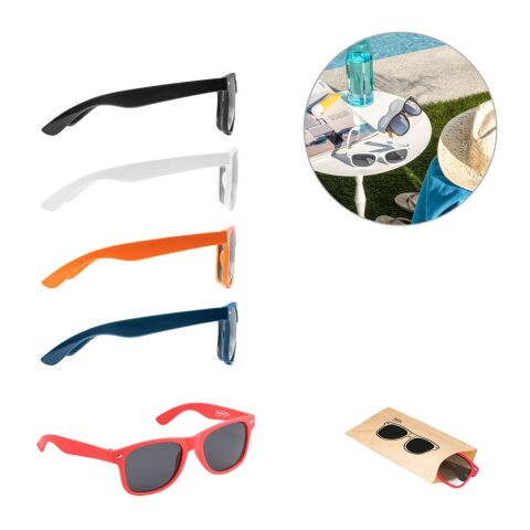 SALEMA. Recyceltem Polyester (100% rPET) Sonnenbrille Schwarz | ohne Werbeanbringung