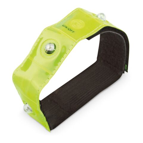 VISIBLE. Armband, reflektierend mit 4 roten LEDs Gelb | ohne Werbeanbringung | Nicht verfügbar | Nicht verfügbar | Nicht verfügbar