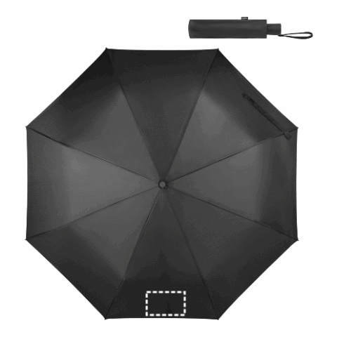 CIMONE. Faltbarer Regenschirm aus recyceltem Polyester (100% rPET) 190T Pongé mit automatischer Öffnung schwarz | ohne Werbeanbringung | Nicht verfügbar | Nicht verfügbar | Nicht verfügbar