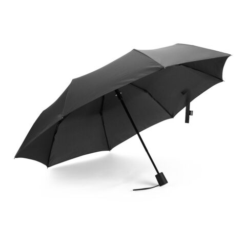 SKYLAR. 2-in-1-Regenschirm mit Einkaufstasche inklusive. Dieser ist aus recyceltem Polyester schwarz | ohne Werbeanbringung | Nicht verfügbar | Nicht verfügbar | Nicht verfügbar