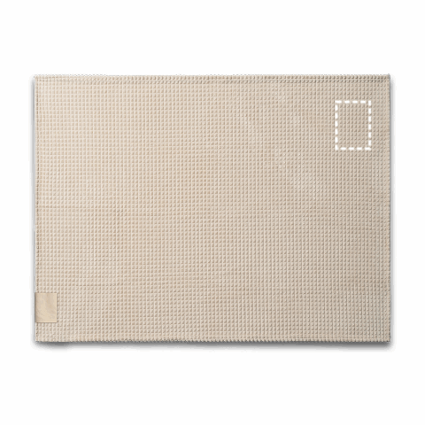 CELINE. Decke aus recyceltem Polyester (100 % rPET) Beige | ohne Werbeanbringung | Nicht verfügbar | Nicht verfügbar | Nicht verfügbar