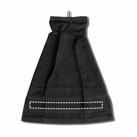 GOLFI. Multifunktionelles Handtuch aus Baumwolle (430 g/m²) schwarz | ohne Werbeanbringung | Nicht verfügbar | Nicht verfügbar | Nicht verfügbar