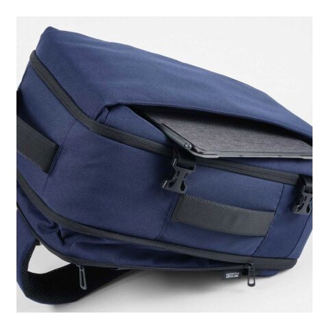 Belfast Rucksack 20L aus rPET. Handgepäckgeeignet. Geeignet für Laptops bis 17" Marineblau