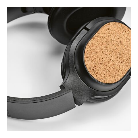 Faraday Kopfhörer aus rABS und Kork, 400 mAh. 8 Stunden Wiedergabezeit Schwarz | ohne Werbeanbringung | Nicht verfügbar | Nicht verfügbar | Nicht verfügbar