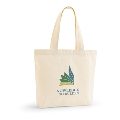 Blanc Einkaufstasche recy.Baumwolle (220 g/m²). Mit Henkeln und Bodenfalte Natur | ohne Werbeanbringung | Nicht verfügbar | Nicht verfügbar | Nicht verfügbar