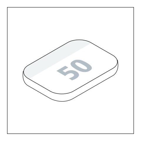 Haftnotizblock Plus Round Ecken abgerundet 4C-Quality