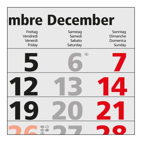 4-Monatskalender Mehrblock Quadro Light 4 mehrsprachig Hellgrau | 330 × 900 mm | ohne Werbeanbringung | Nicht verfügbar | Nicht verfügbar | Nicht verfügbar | Schweiz (D/F/I/GB)