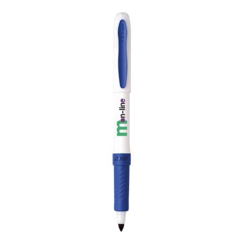 BIC® Mark-it Permanent Marker Weiß-mittelblau | 1-farbiger Siebdruck | Kappe-Gegenüber vom Clip | 15.00 mm x 25.00 mm