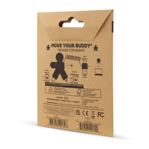 2064 | Xoopar Buddy Eco GRS Charging Cable regenbogenfarben | ohne Werbeanbringung | Nicht verfügbar | Nicht verfügbar | Nicht verfügbar