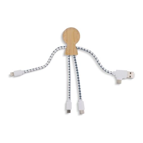 Xoopar Mr. Bio Bamboo Charging Cable Natur | ohne Werbeanbringung | Nicht verfügbar | Nicht verfügbar | Nicht verfügbar