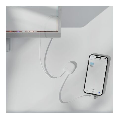 Xoopar Ice-C GRS Charging cable Weiss | ohne Werbeanbringung | Nicht verfügbar | Nicht verfügbar | Nicht verfügbar