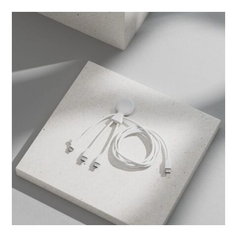 Xoopar Mr. Bio Long Multi-Kabel USB-C 1 Meter Weiss | ohne Werbeanbringung | Nicht verfügbar | Nicht verfügbar