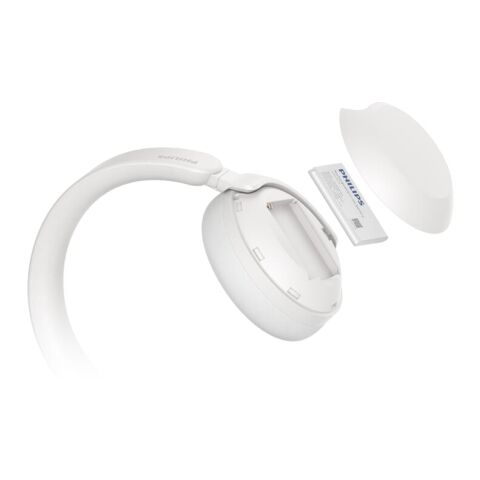 Philips TAH8000E Over-Ear-Kopfhörer mit ANC Weiss | Digital Transferdruck | Tasche | 55 mm x 50 mm