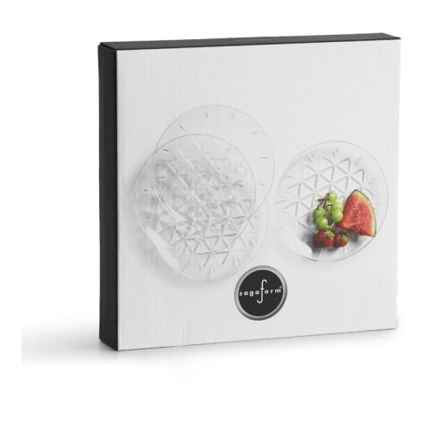 Sagaform Picknick-Tellerchen 4er-Pack Transparent | ohne Werbeanbringung