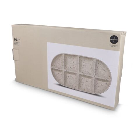 Sagaform Ditte Keramik-Servierplatte 36 x 20 cm Beige | ohne Werbeanbringung | Nicht verfügbar | Nicht verfügbar