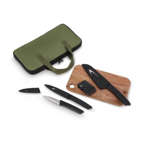 InSideOut 6-teiliges Messerset Chef on the Go Dunkelgrün | ohne Werbeanbringung | Nicht verfügbar | Nicht verfügbar