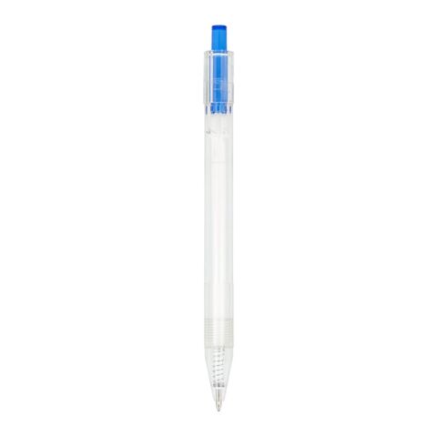 R-PET-Kugelschreiber Blau Weiss-Blau Weiss | 1-farbiger Tampondruck | in Verlängerung vom Clip | 30 mm x 7 mm | Nicht verfügbar