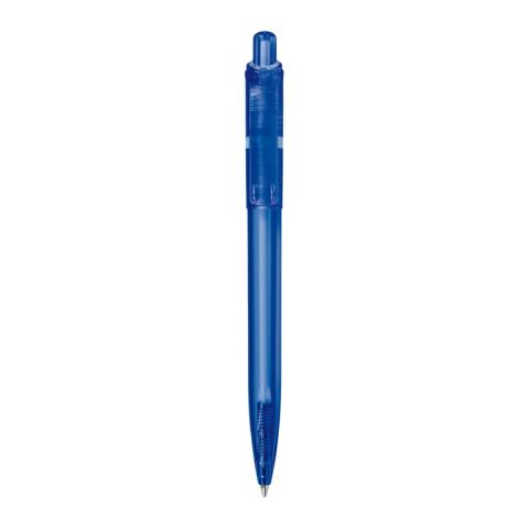 Kugelschreiber Ducal Clear Transparent Blau Weiss-Blau Weiss | 1-farbiger Tampondruck | Clip | 25 mm x 6 mm | Nicht verfügbar