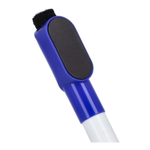 Whiteboard-Marker mit Magnet und Wischer Blau Weiss | ohne Werbeanbringung | Nicht verfügbar | Nicht verfügbar