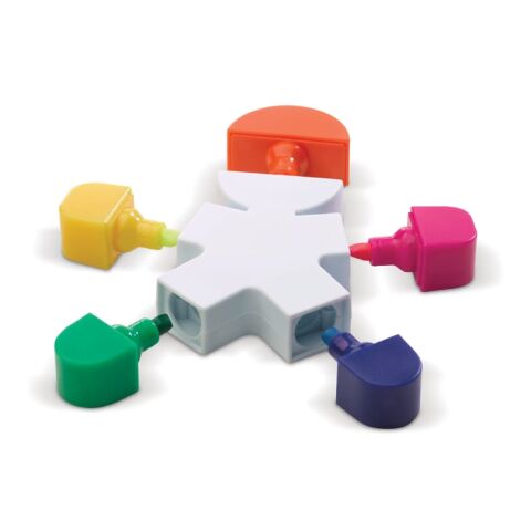 Textmarker Männchen regenbogenfarben | 1-farbiger Tampondruck | Seite 2 | 25 mm x 25 mm | Nicht verfügbar