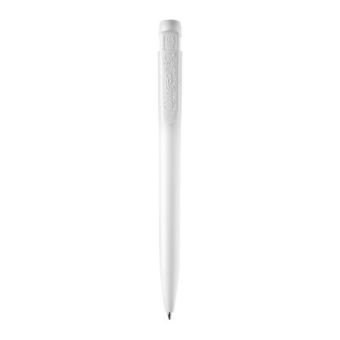 Kugelschreiber Ingeo TM Pen hardcolour Weiss | 1-farbiger Siebdruck | 90° vom Clip | 45 mm x 25 mm | Nicht verfügbar